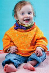 Вязание пуловера на спицах для ребёнка 1, 2, 3 года