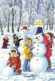 Зимние забавы и развлечения для детей на улице